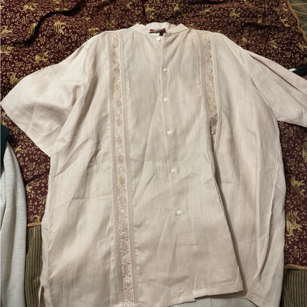 Men's Cream Dress Shirt